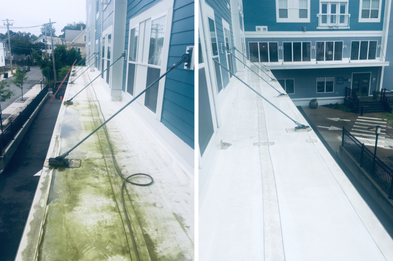 before-and-after-pressure-washing-condo-building